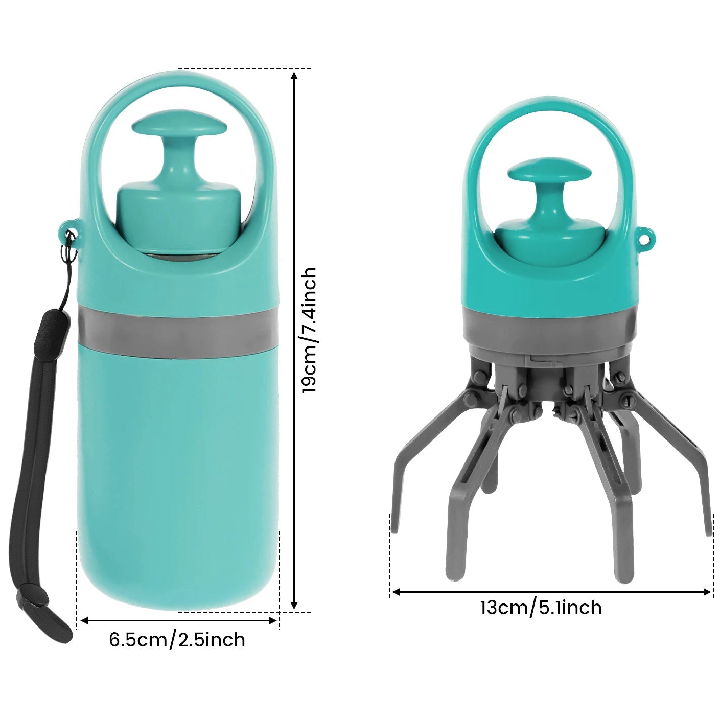 Pawp Scooper: Portable Dog Poop Scooper (Blue)